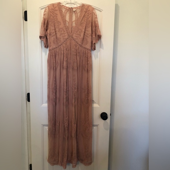 Pink Blush Lace Overlay Dress Pink Blush - Picture 4 of 7